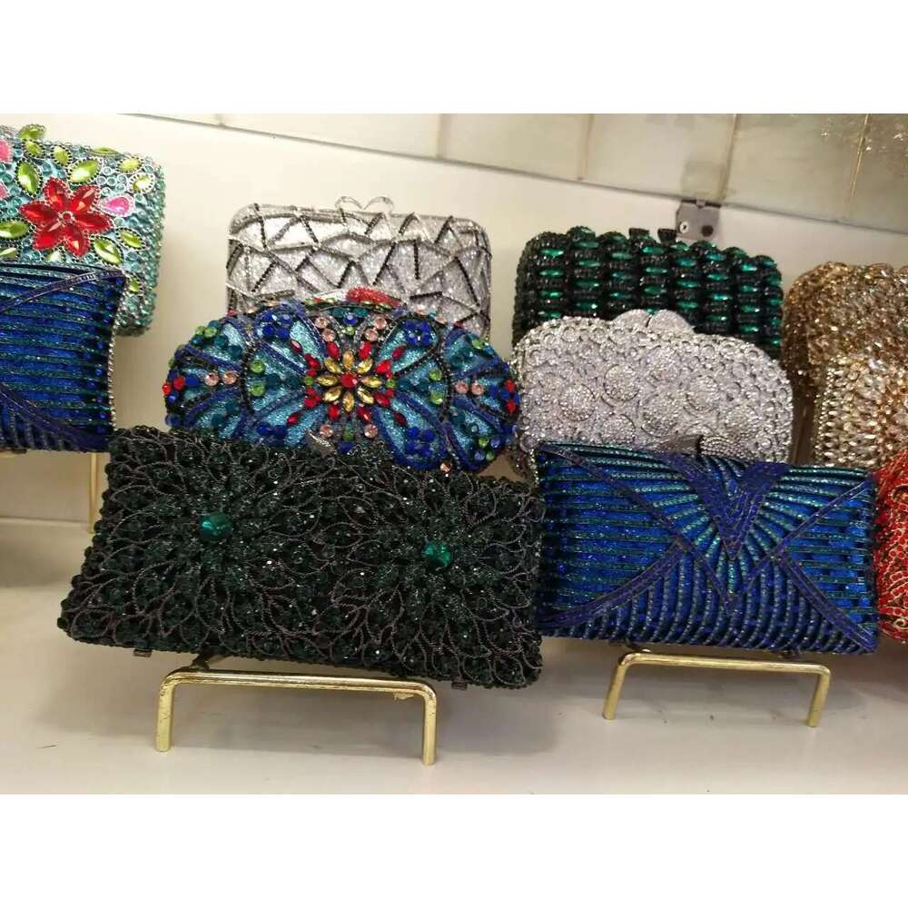 XUYUAN Wer Clutch Purse For Women Wedding Party Rhie Sequin Bags Golden High Quality Elegant Evening Bag