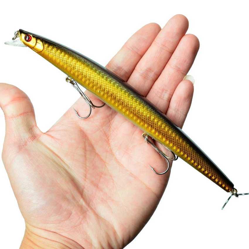 1Pcs Bass Big Wobbler Fishing Lure Minnow Mixed Model Artificial Hard Bait 18cm 24g Floating Water Sea Trolling Wobbler Z250411