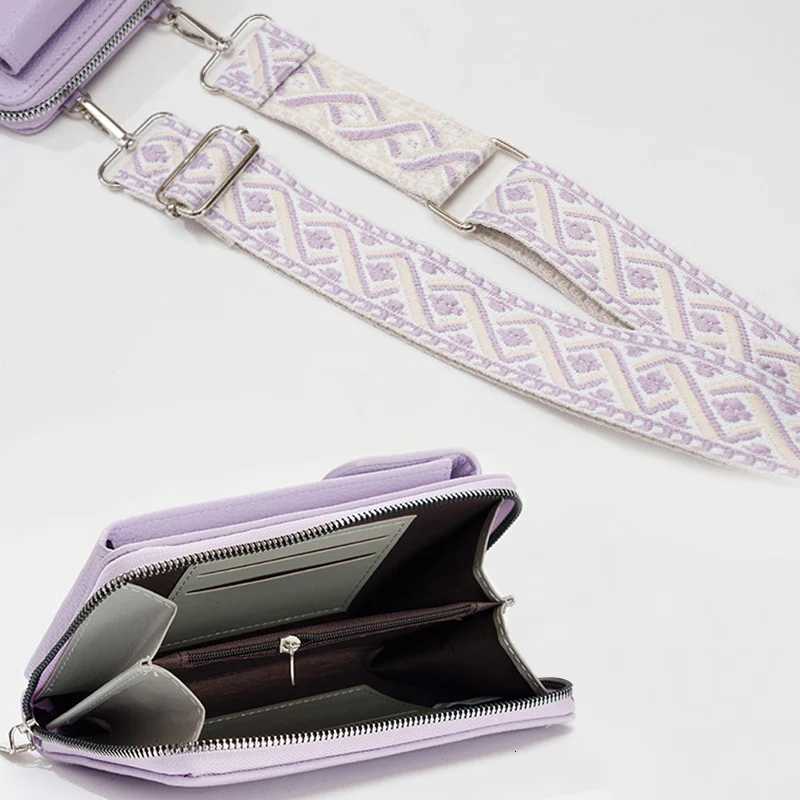 2024 New Fashion Simple Candy Color Broadband Phone Bag Multi functional Commuting Shoulder Bag Storage BagT2511112