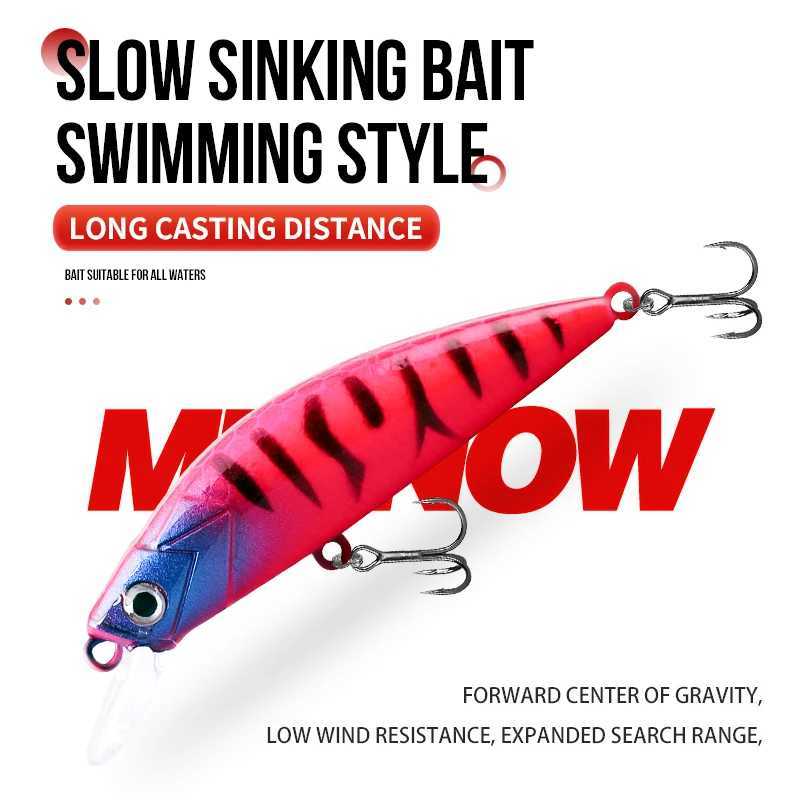 TAIYU 5pcs Fishing Lure Set 50mm 6.3g Luminous Minnow Bait Slow Sinking Lure Far Casting Swimbait Realistic Artificial Hard Bait Z250411