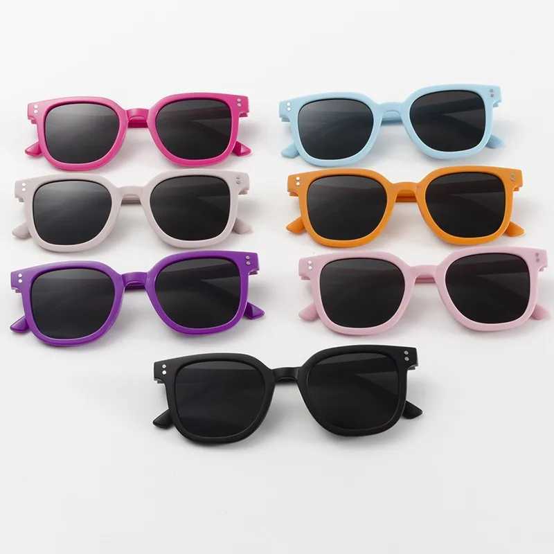 New Children Sunglasses Fashion Colorful Kid Sun Glasses Boy Girl Unisex Vintage square Goggle UV400 Z250411
