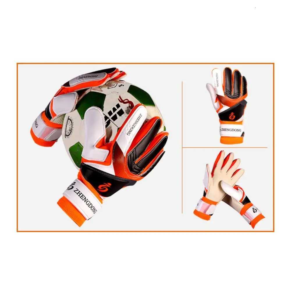 Wear-resistant Football Gloves Anti-slip Thick Latex Goalkeeper Gloves Colorful Non-Slip Goalkeeper Training Gloves Kids/AdultW251112