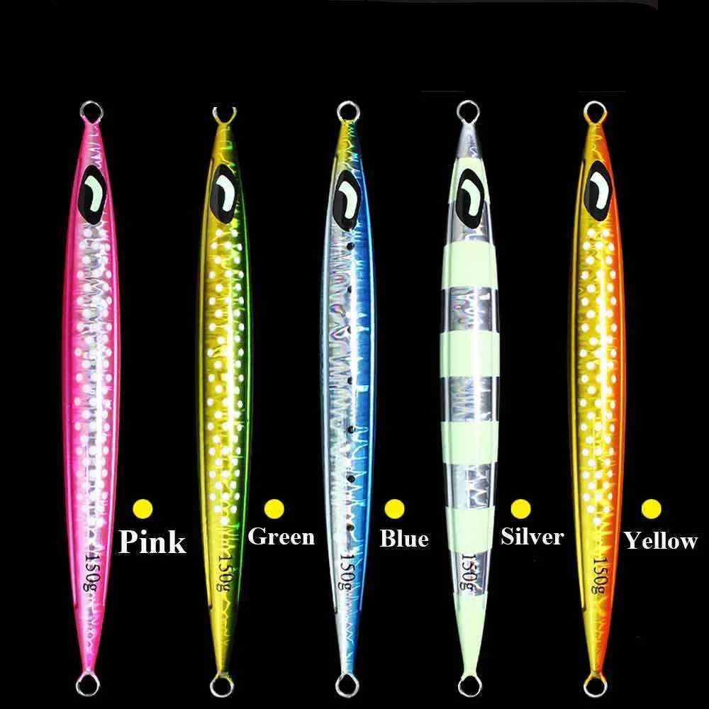 JIGGING PRO 100g 150g 200g 250g 300g Saltwater Metal Jigs Deep Sea Fishing Lure Vertical Speed Jigs Z250411