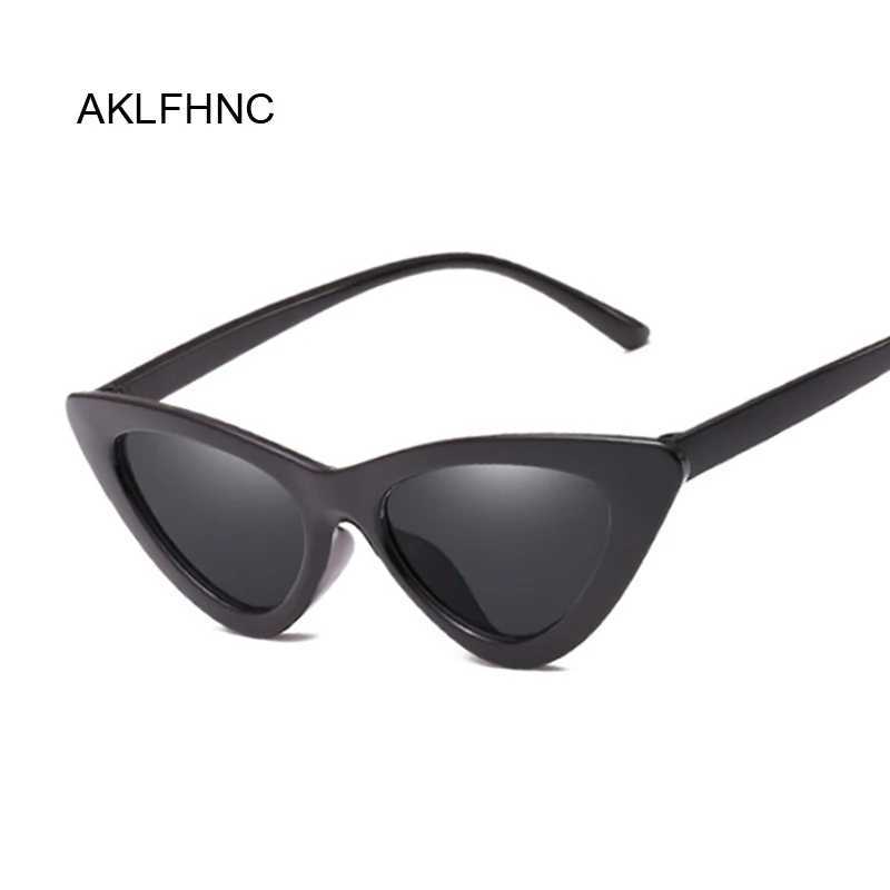 Sexy Cat Eye Sunglasses Woman Brand Designer Mirror Black Triangle Sun Glasses Female Lens Shades for Ladies Eyewear UV400C250411