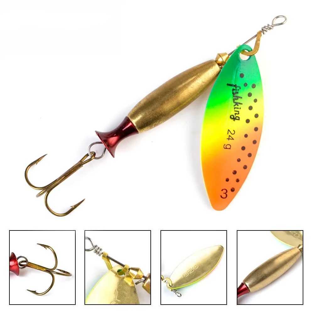 NGB Spinner Bait 18g-24g Fishing Lure Spoon Saltwater Lure Accessories Treble Hook Metal Hard Lure Wobblers Tackle Z250411