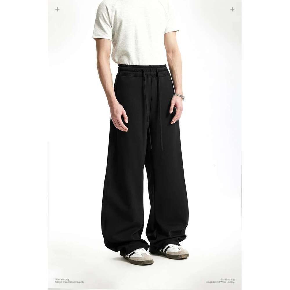 Smart Temperature Control Curved Pants For Men Streetwear 3D Cut Casual Trousers