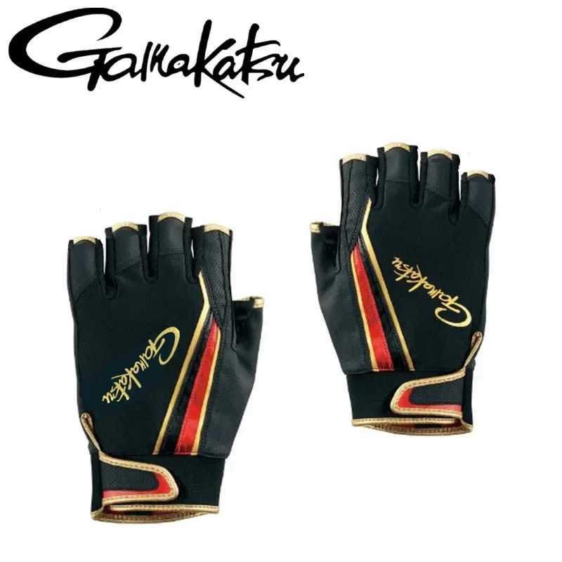 Gamma Anti-slip Luya Sea Boat Fishing Sport Gloves Fast Drying Half Finger 3 FingersC250412