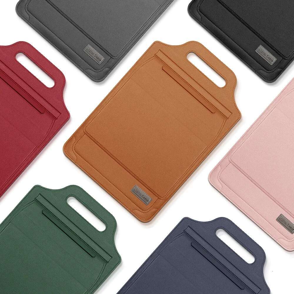 Pu Leather Handbag Laptop Sleeve Bag Case Book Air Pro 16 14 13 M3 M2 M1 Notebook Cover For Lenovo HP 15 Inch