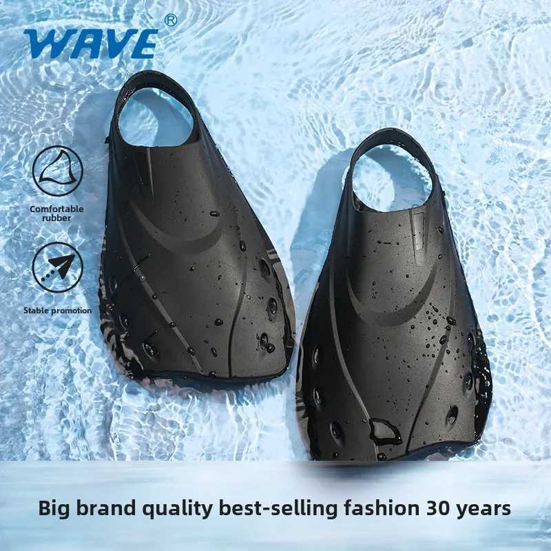 Adult foot mounted freestyle snorkeling and diving equipment TPR mens and womens swimming training short flip boardY250412
