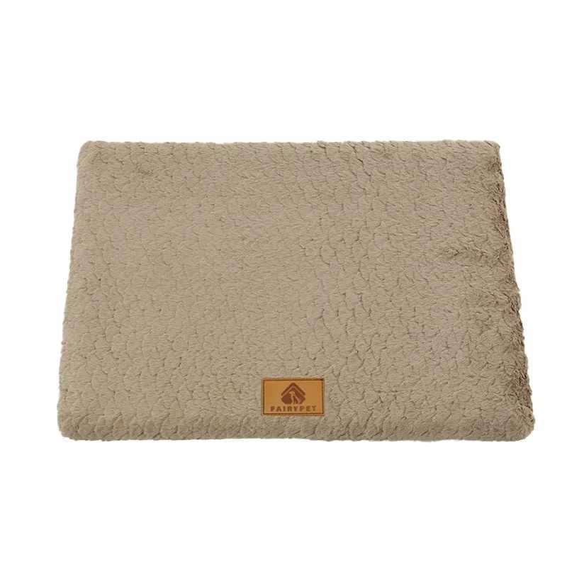 Memory foam pet bed with removable washable artificial fur cover orthopedic waterproof dog bed used for Flat noodles anti-skid bottom dog bed X250412