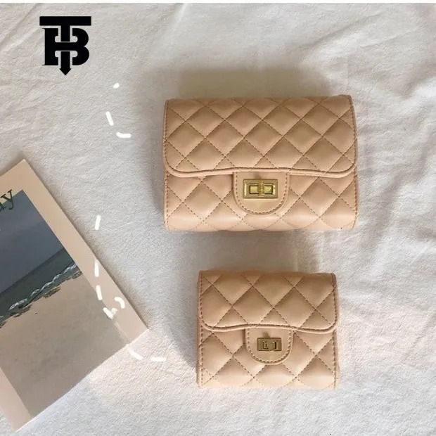 TB BHULAMTE Designer Women's Bag, New Fashion Quilted Small Square Bag, Mini Luxury Chain Bag, Student Wallet, Korean Style Crossbody Bag
