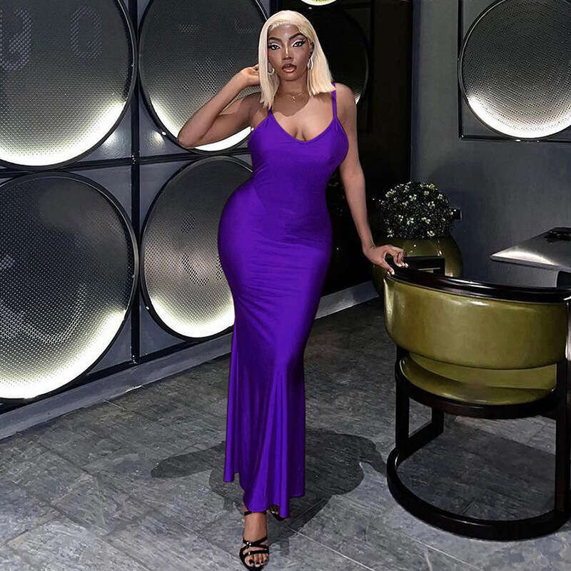 Women's Wear Feng Spring Women's New Instagram Fashion Sexy Spicy Girl Slimming Dress With Open Back Slim Fit