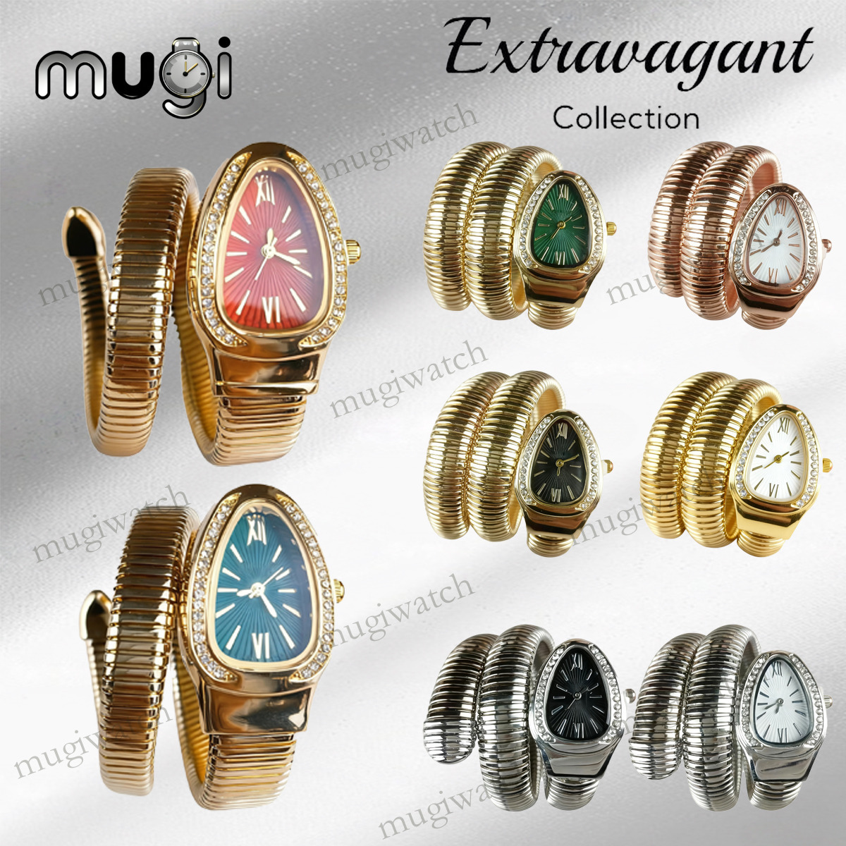 Designer Bulgarii Watch Titanium Diamond Steel Design High Quality Snake Watches Metal Winding Design Bulgariserpenti Watch For Woman Girls Christmas Gift 92