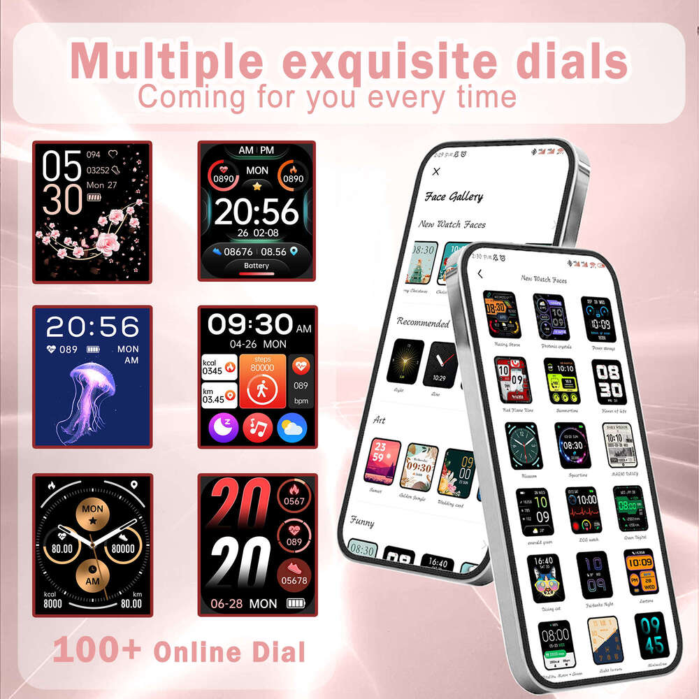 AK58 Smartwatch For Men Women Gift, 1.96 Inch Full Touch Screen Watch With Text And Call, Multifunctional Smart Watch-Call Handling, Advanced Fitness 