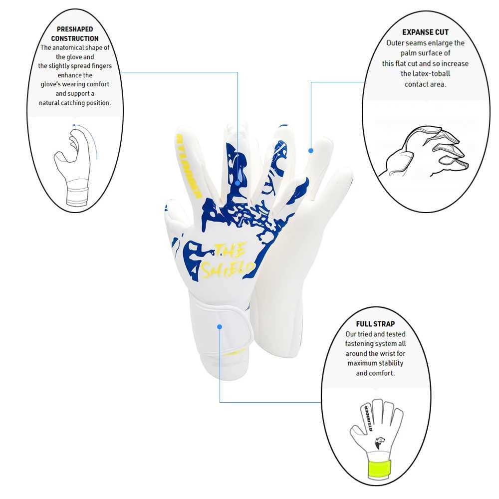 Professional Goalkeeper Gloves Adult and Childrens Football Latex Thick Protection Goalkeeper Football Sports Goalkeeper GlovesXJ250412