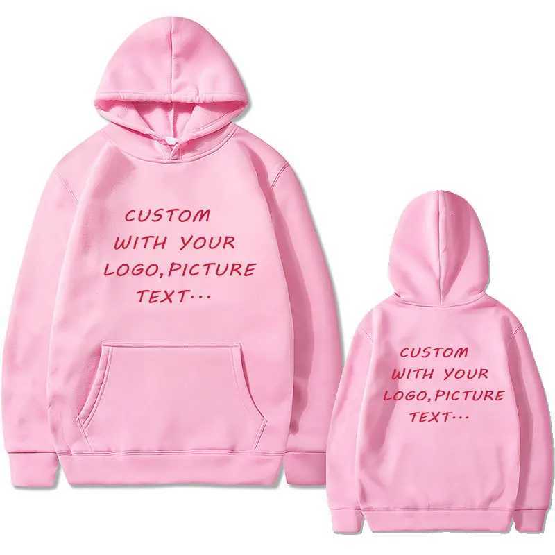POD customization Custom Wtih Your Own /picture print mens Autumn fleece Hoodie Regular fit Long Sleeve clothes Fashion Streetwear SportwearT251112