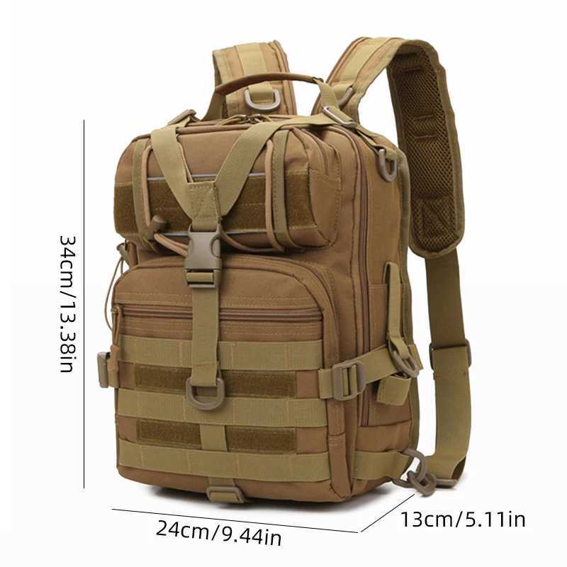 Tactical Fishing Luya Backpack Large Capacity Outdoor Travel Hiking Mountaineering Trekking Bag Multifunctional Shoulder Bag Z250411
