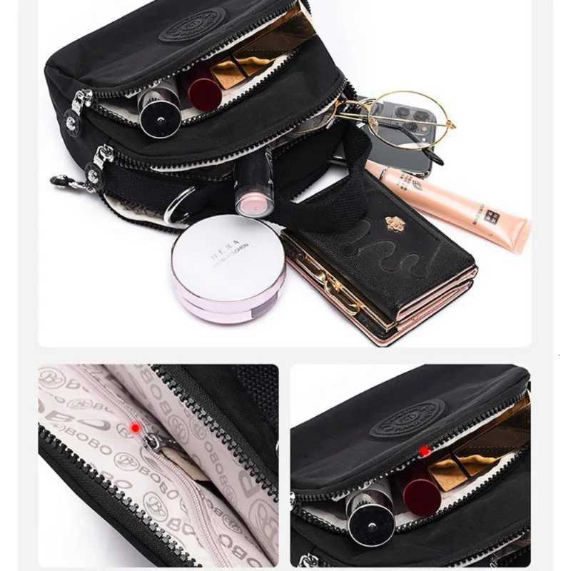 Fashion Women Crossbody Bag Lightweight Waterproof Nylon Fabric Handbags High Capacity Outdoor Travel Bag Single ShoulderT2511112