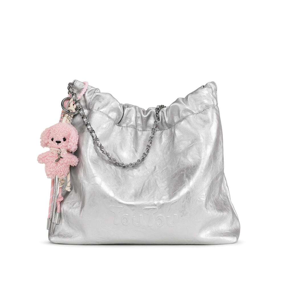TOUTOU Large Capacity Tote Original Dog Pendent Commuter Chain Strap Underarm Bag For Women Fashion Valentine's Day Gift