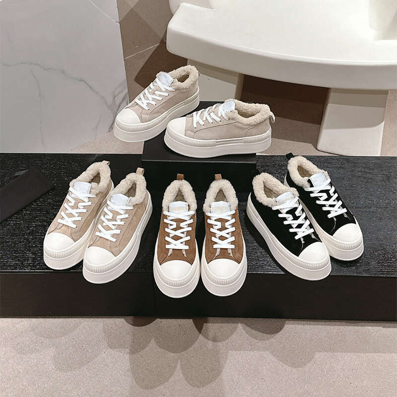 Top quality Suede Winter Warm Wool Cashmere Loafers furry fluffy Platform womens shearling slip on Luxury designer fur shoes Factory footwear With bag