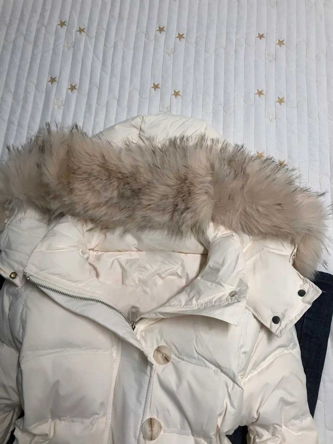 American retro fur collar warm solid color women hooded cotton coat ins winter loose casual slim cotton coat jackets Z251106