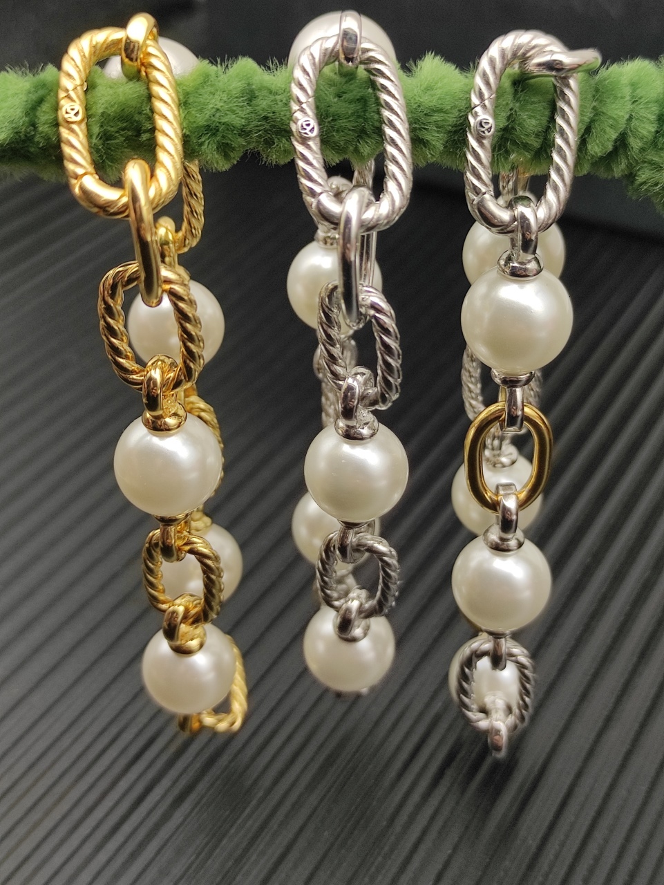 Davidlys Bracelet designer Bangle fashion vintage cable bracelet silver gold bangle luxury jewelry pearl women men cuff bangle bracelet trendy 75a