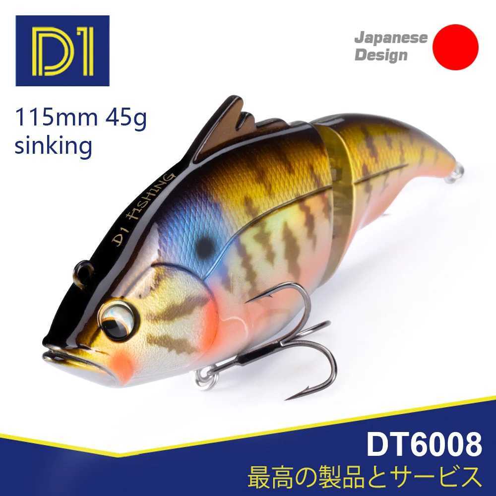 D1 Fishing Vatalion Lure 115mm 45g Sinking Artificial Hard Lipless Wobblers For Pike Bass 2024 Fishing Accessories Z250411