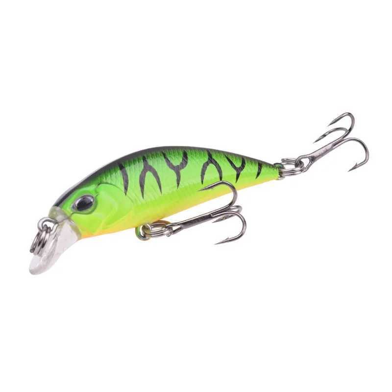 12Pcs Mixed Colors Fishing Lure Set 52mm/55mm Mini Minnow Wobblers Hard Plastic Aritificial Baits Sinking Slowly Pesca Tackle Z250411