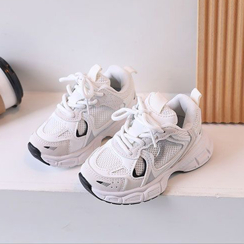 Kids Sport Running Shoes With Thick Soles Boys Girls Fashion Versatile Sports Shoes Kidszworld Children Toddler Mesh Tennis Sneakers Sizes 21 - 36 K02