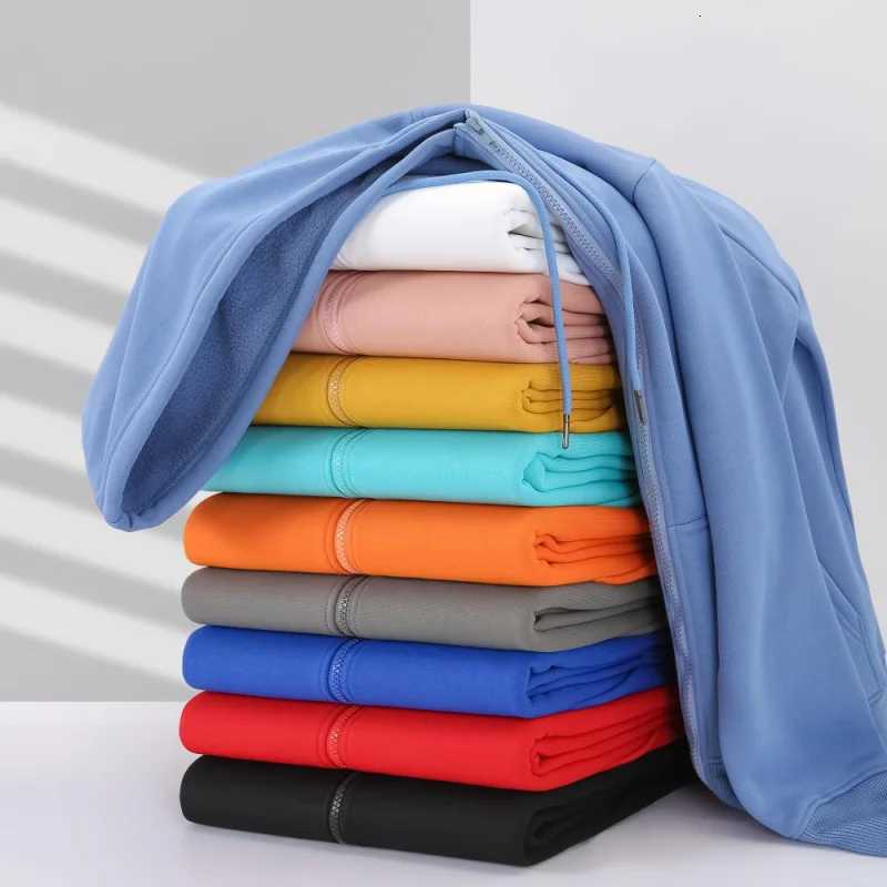 POD customization Velvet Zipper Hoodie Sweatshirt Custom Embroidery Print Personalized Image Company DIY 10 Color High Quality ElikeT251112