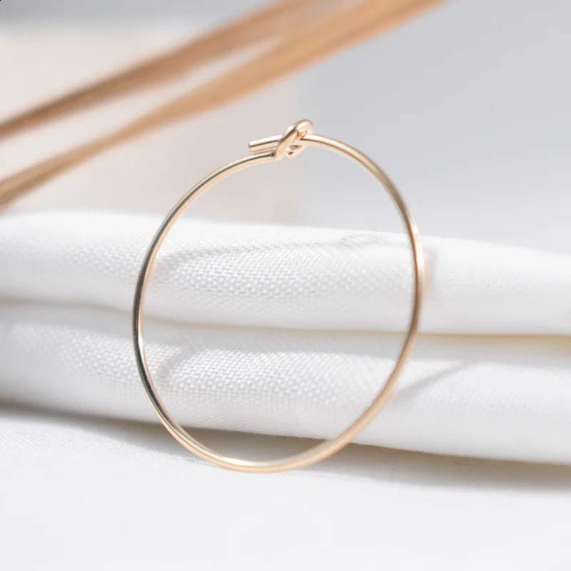 14K Gold Filled Sparkling Ring Earrings Gold Jewelry Gold Ring Earrings Brincos Pendientes Oorbelen Boho Womens Earrings 250409