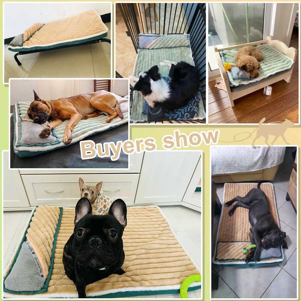 HOOPET dog mattress pad suitable for small and large dogs sleeping beds and cat houses ultra soft and durable pad detachable pet pad X250412