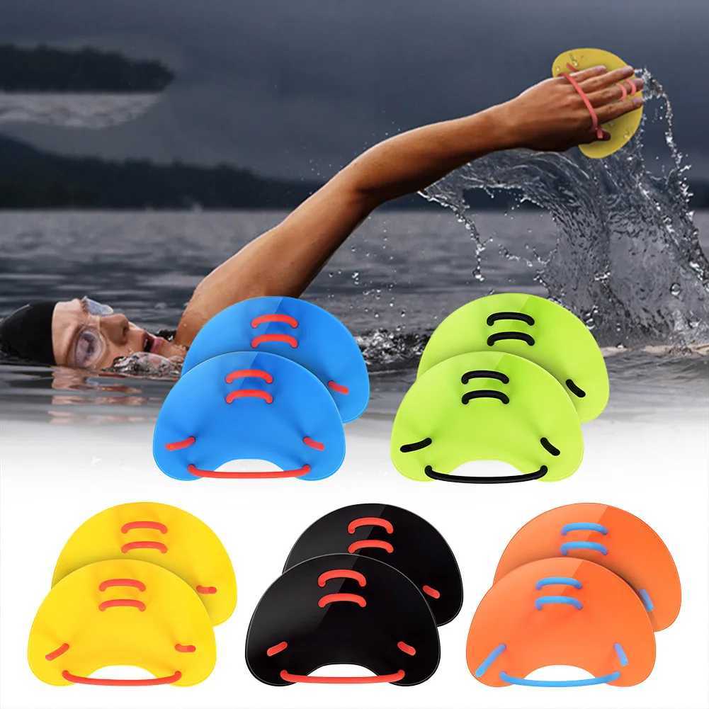 Silicone swimming paddles womens safety water sports hand net flip diving gloves swimming pool paddles swimming fingers finsY250412