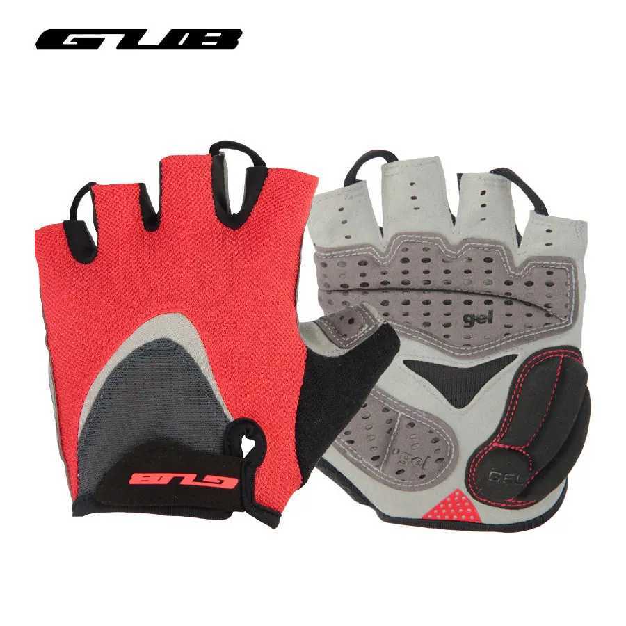 GUB Endurance Cycling Gloves Bicycle Bike Fingerless Gloves Silicone Half/Short Finger Extra Gel Gloves Double Gel-Vent PaddingC250412