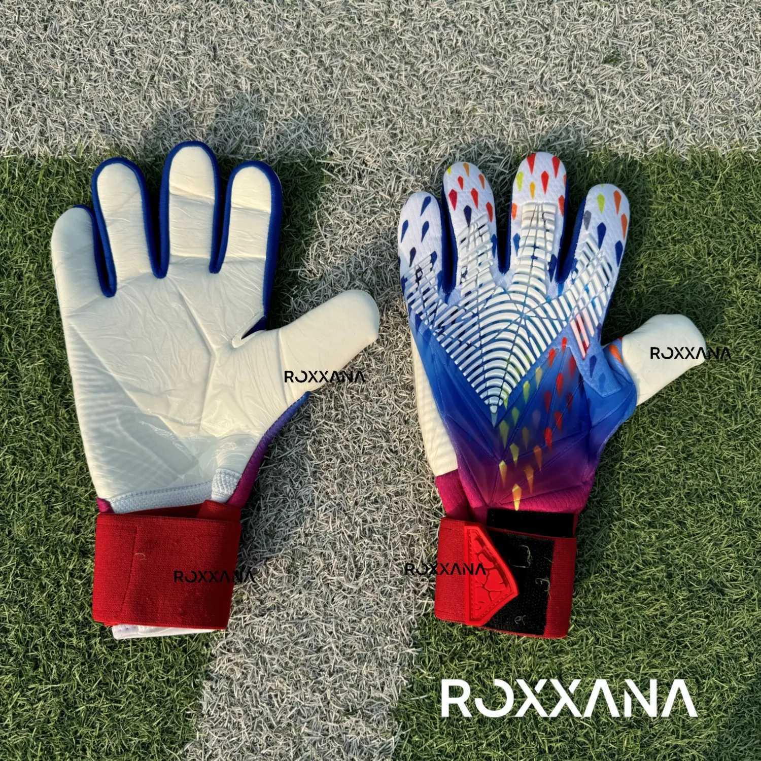 ROXXANA Football Goalkeeper Gloves Adult and Children Thick Anti slip Latex Match Training Professional Protective GlovesXJ250412