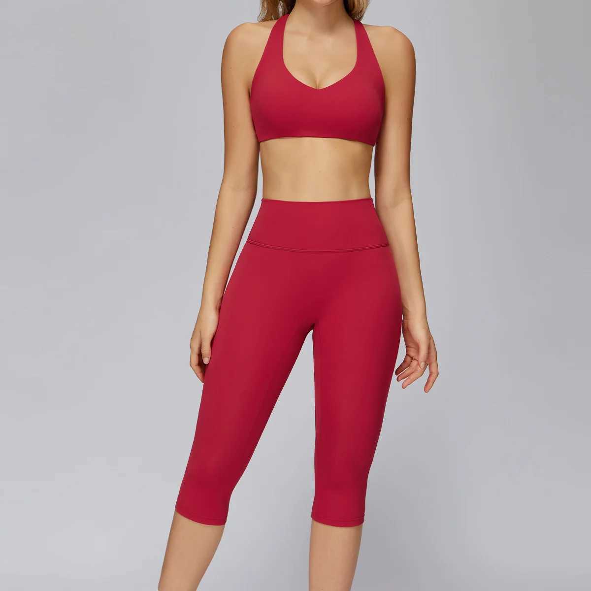 New yoga set 2 pieces gym set Women Long Sleeve Sports Shirts Sports Bra Leggings Suit Fitness Running Workout Suits Tracksuit J251112