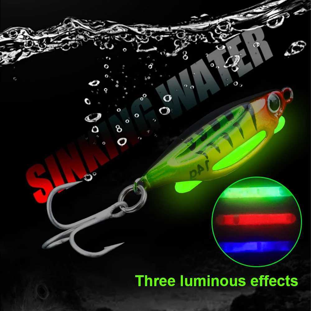 FTK Jig Hard Lure 4g-20g 3D Eye Ice Fishing Lure Luminous Hard Bait With Glow Sticks Wobblers for Bass Fishing Accessories Trout Z250411