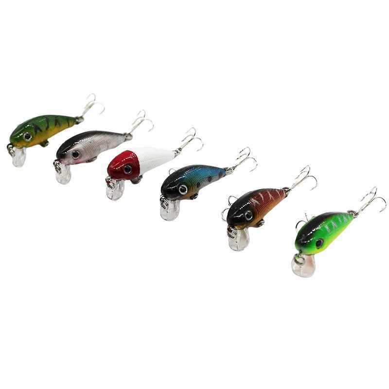 1pcs Mini Minnow Fishing Lures Wobblers 3.2G/3.5CM Sinking Artificial Plastic Hard Bait Crankbait Jerkbait Pesca Bass Tackle Z250411