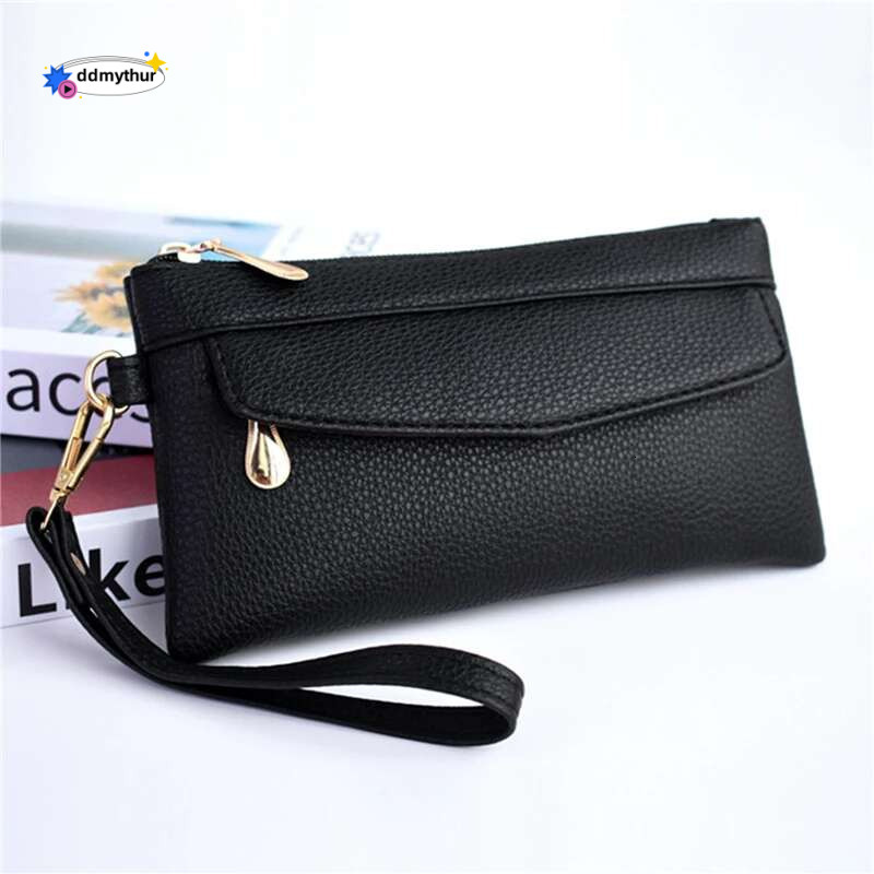 Women's Portable Fashion Wallet PU Leather Hangbag Female Long Clutch Purses Coin Phone Pocket For Ladies Money Bag ddmythur