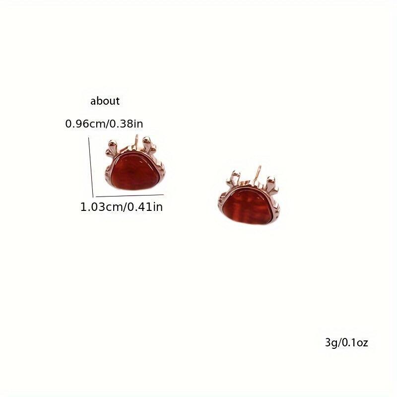 Fashion agate stud women, New Year zodiac lucky dragon rose gold earrings jewelry, handmade exquisite birthstone infinity rings for tail casual shoppi