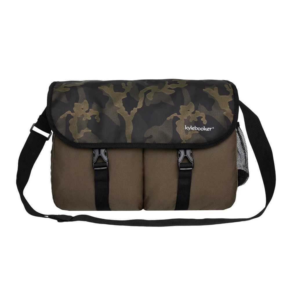 Kylebooker Trout Fishing Bag Fly Fishing Crossbody Shoulder Tackle Bag with Removable Waterproof Pouch Z250411