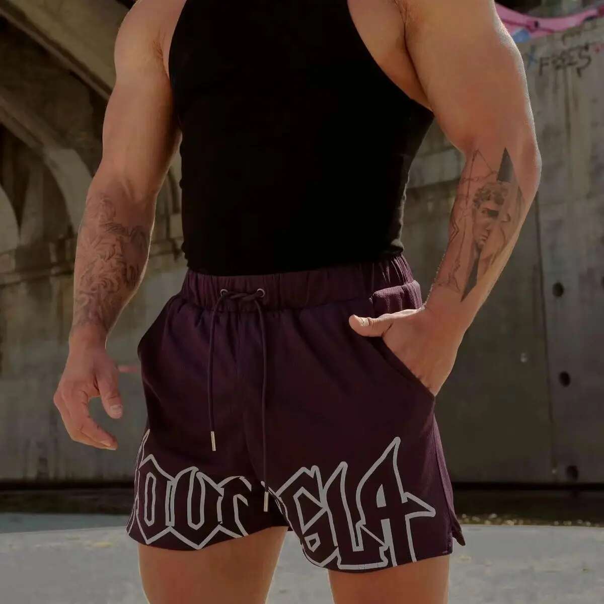 Men's Quick-Dry Athletic Workout Gym Running Basketball Training Mesh Shorts for Jogging Beach Sports Short Pants