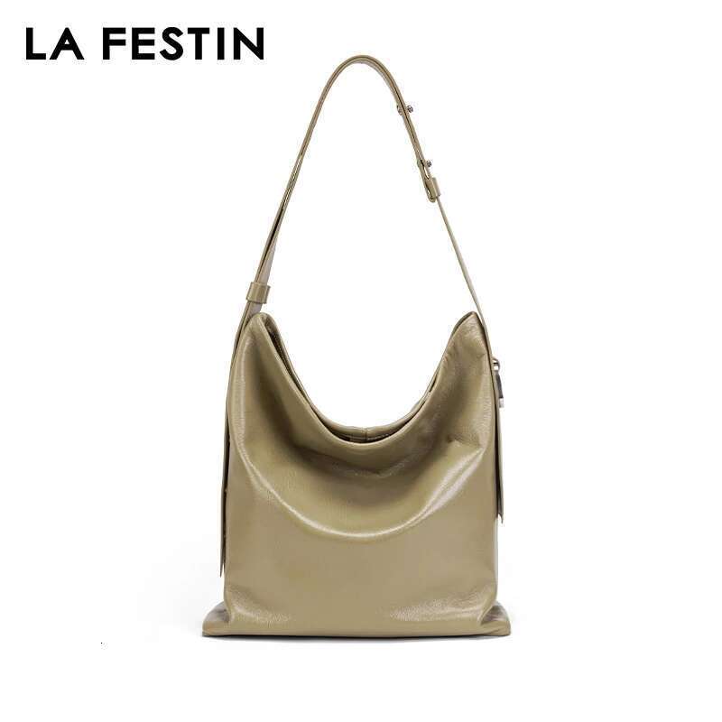 LA FESTIN Original 2024 New Large Capacity Crossbody Shoulder Handbag Women Designer Bags Leather Bag Big Size