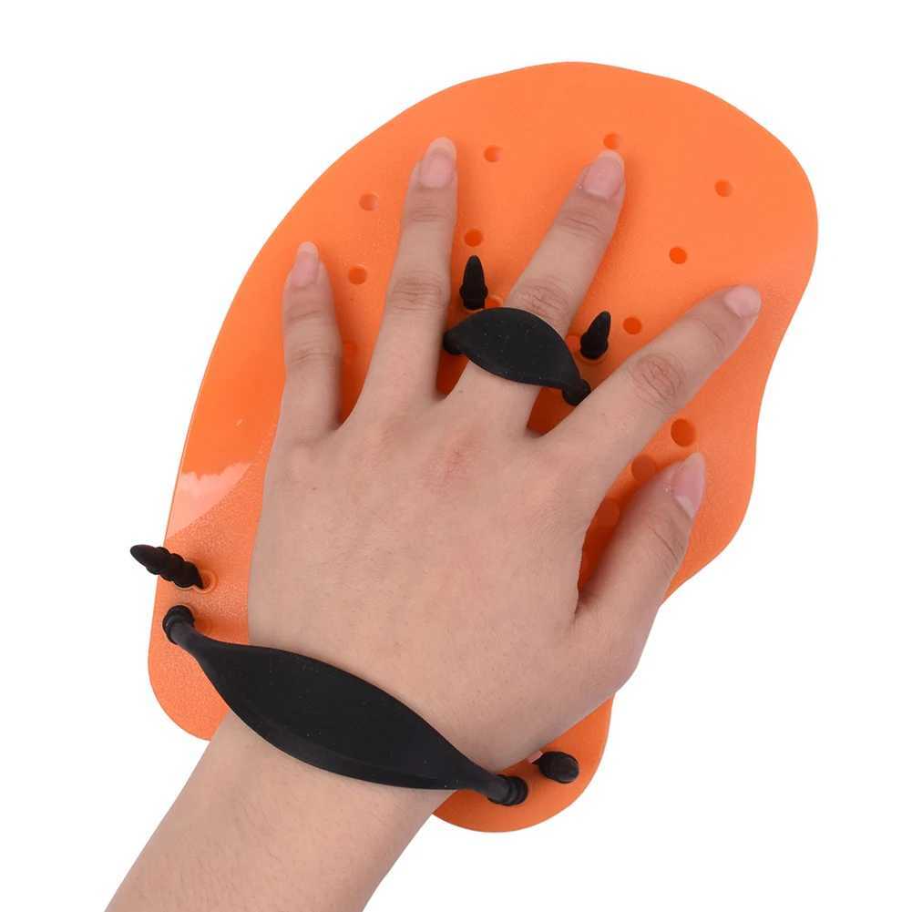 Swimming Finger Paddle Elastic Mesh Swimming Gloves Waterproof Lightweight Reusable Portable Auxiliary Teaching AccessoriesY250412