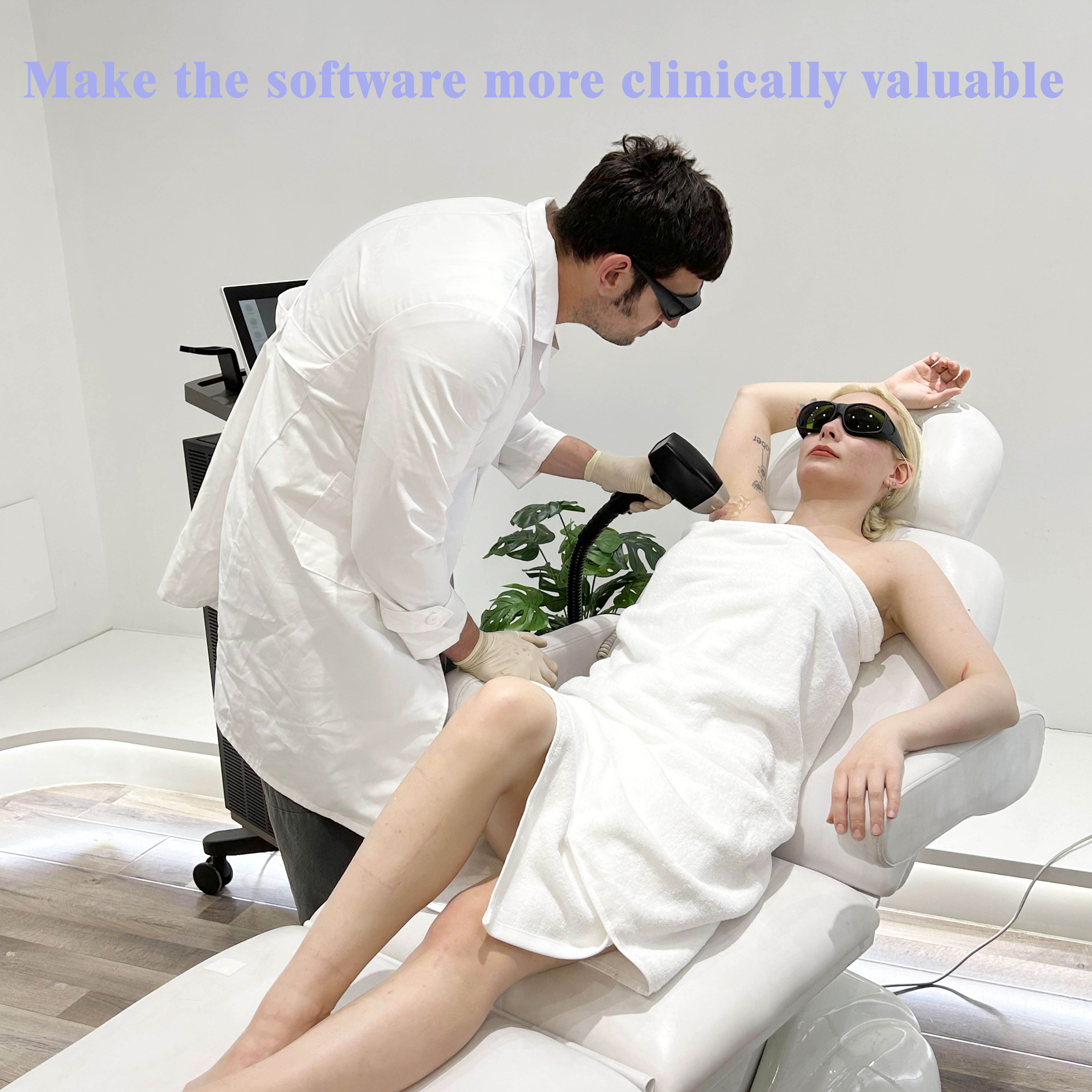 Professional 755nm 808nm 1064nm Diode Laser Hair Removal Equipment Ice Cooling System Painless Hair Removal Device For Spa Beauty Clinic