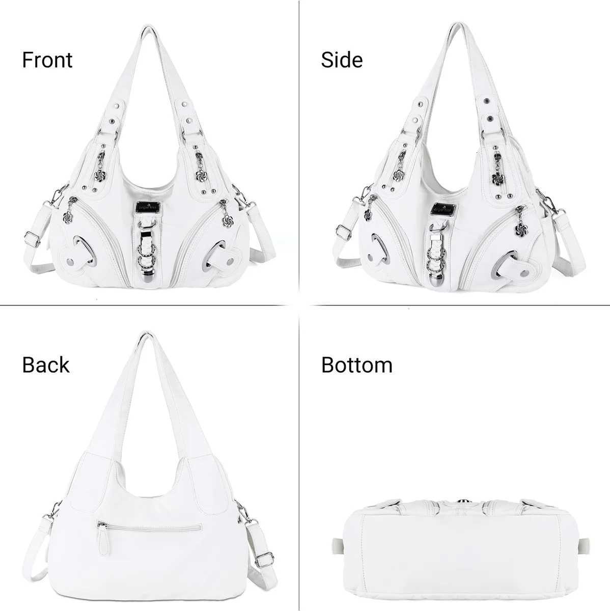 Angel kiss Women Handbags Fashion Shoulder Bag Blue Top-handle Bag Satchel Dumpling Pack Multi-pocket Shoulder Bag Large PurseW251111