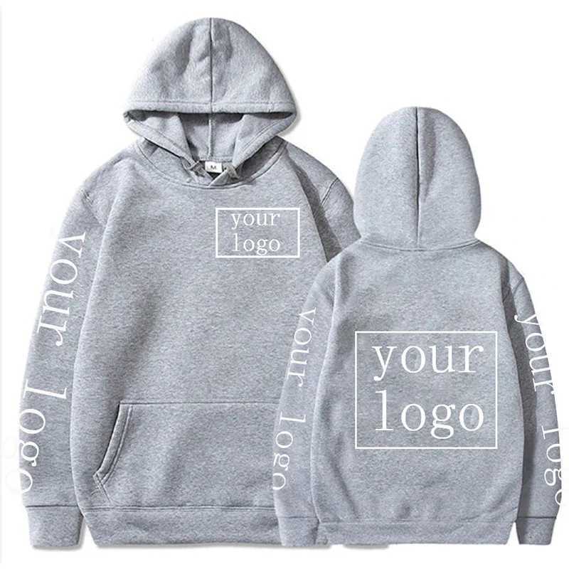 POD customization Your Own Design Brand /Picture Personalized Custom Men Women Text DIY Hoodies Sweatshirt Casual Hoody Clothing Fashion NewT251112