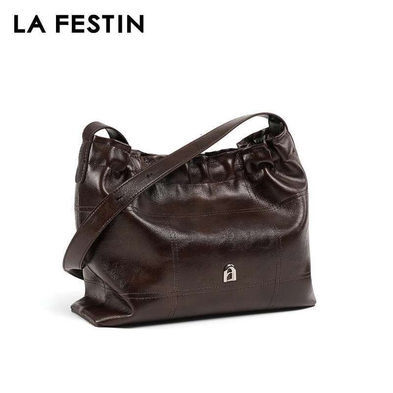 LA FESTIN Original Brand 2025 New Shoulder Crossbody Women Leather Fashion Handbag High-Capacity Tote Bag