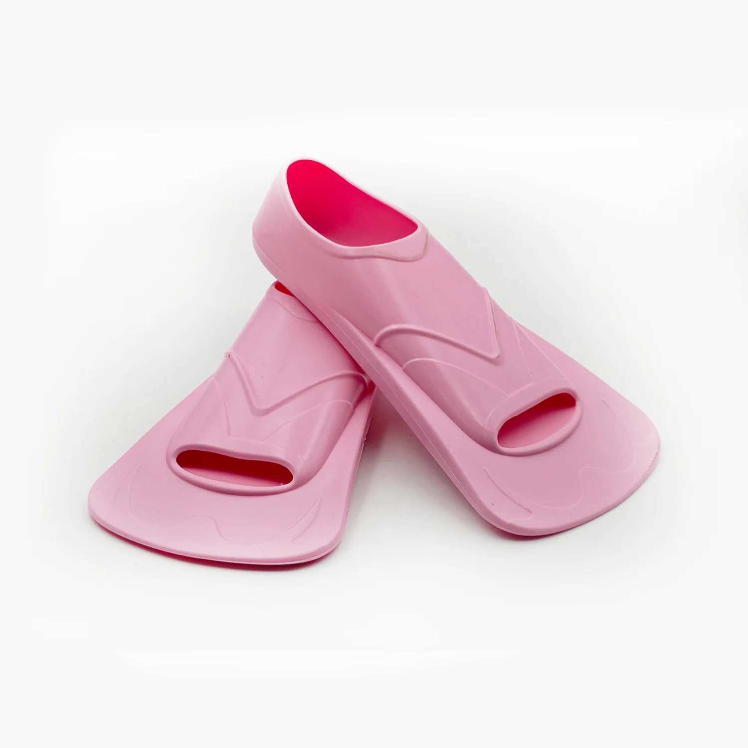 Professional swimming fin short silicone training flip inflatable water products swimming frog shoesY250412