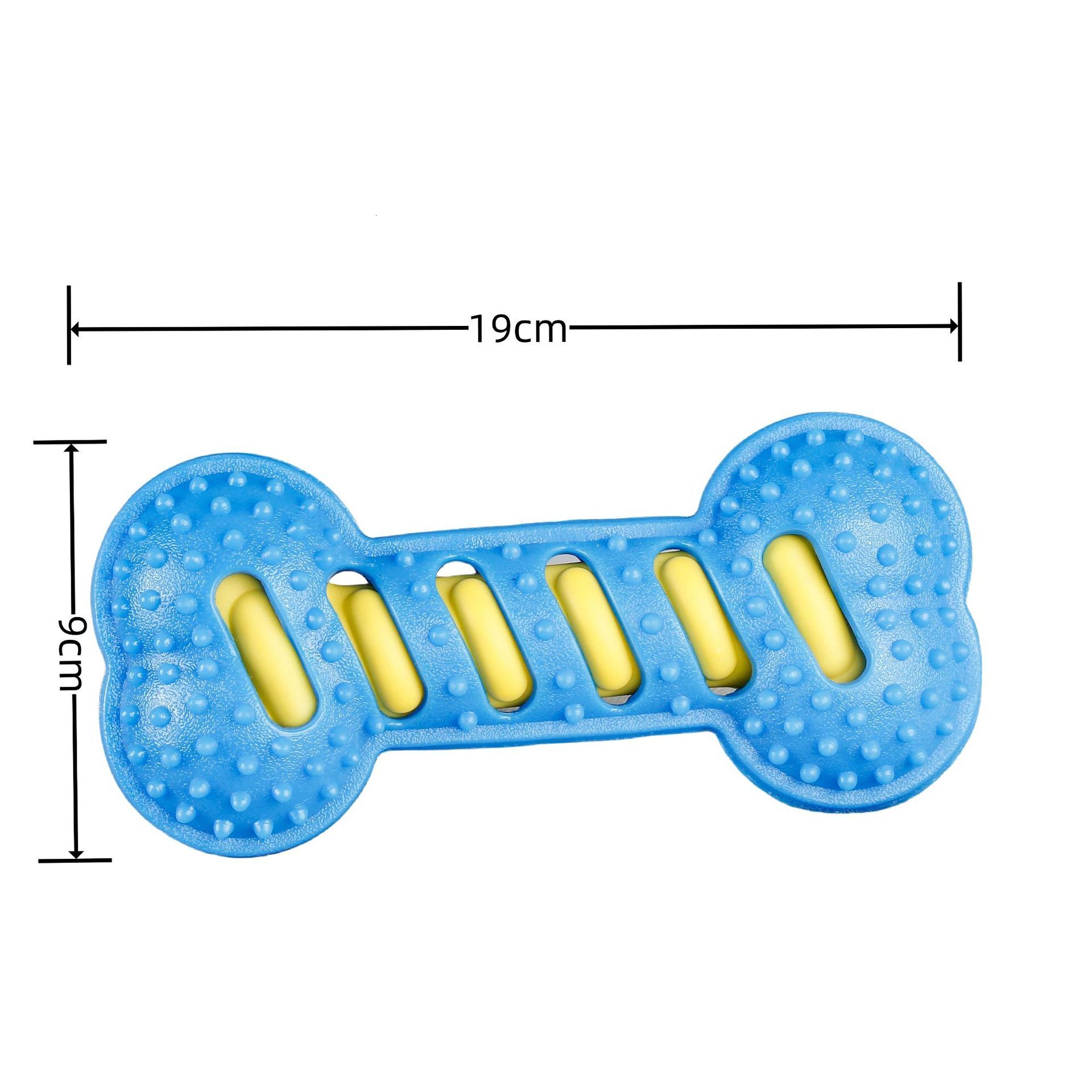 Cross border dog toys, bite resistant grinding teeth sticks, interactive training dog toys, rubber sounding bones, pet supplies wholesale